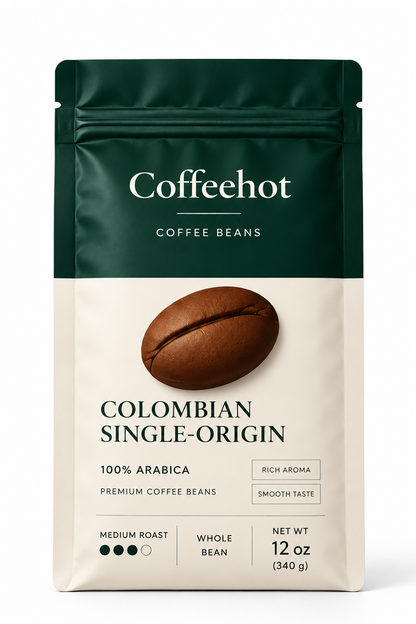 Coffeehot Colombian Single-Origin Coffee – 12 oz Bag