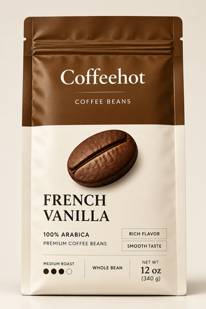 Coffeehot French Vanilla Flavored Coffee – 12 oz Bag
