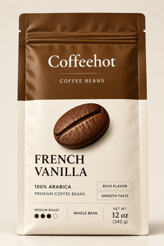 Coffeehot French Vanilla Flavored Coffee – 12 oz Bag
