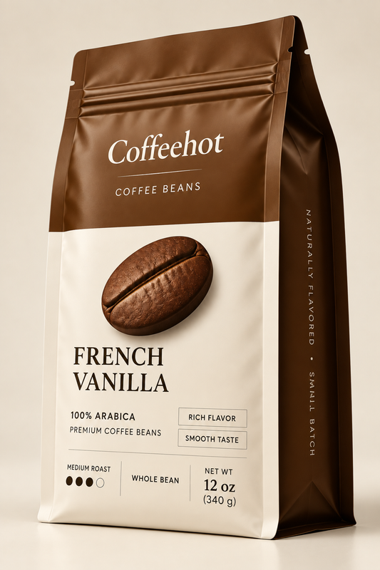 Coffeehot French Vanilla Flavored Coffee – 12 oz Bag