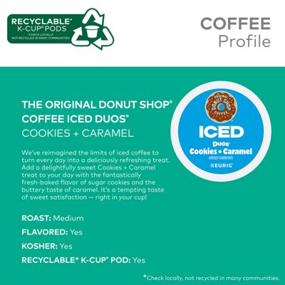 ICED Duos® Cookies + Caramel Coffee (192 ct.)