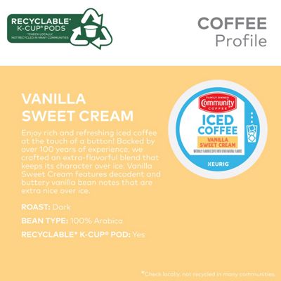 Iced Vanilla Sweet Cream Coffee (160 ct.)